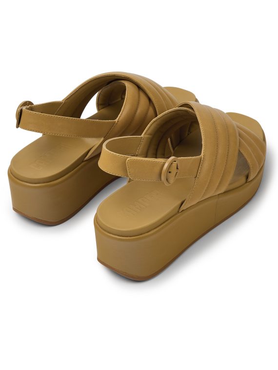 Camper Misia Flatform Sandals in Tan
