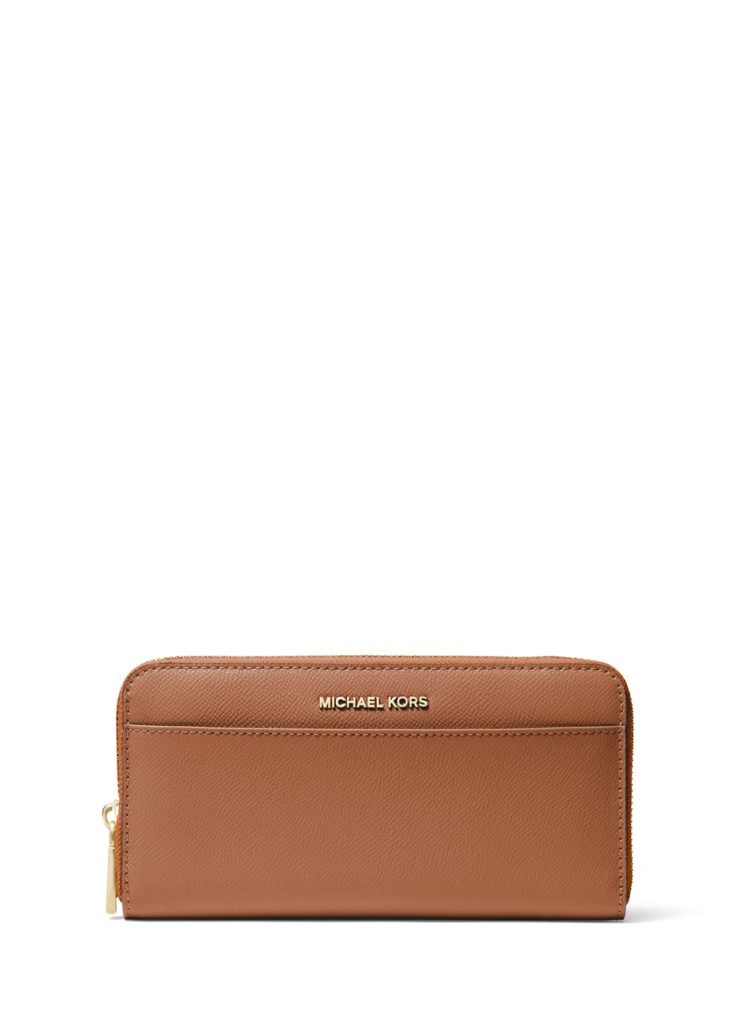 Michael Michael Kors Pocket ZA Continental Wallet in Luggage