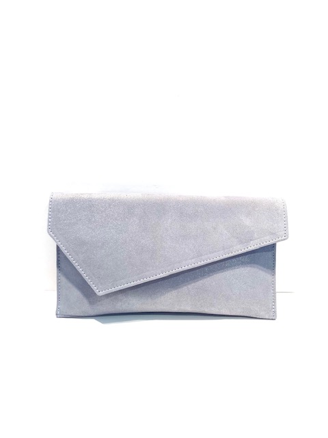 Marian Pearl Grey Clutch Bag
