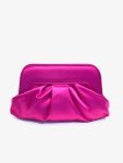 Marian Fuchsia Pink Satin Clutch Bag
