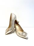 Marian Champagne Buckle Court Shoes