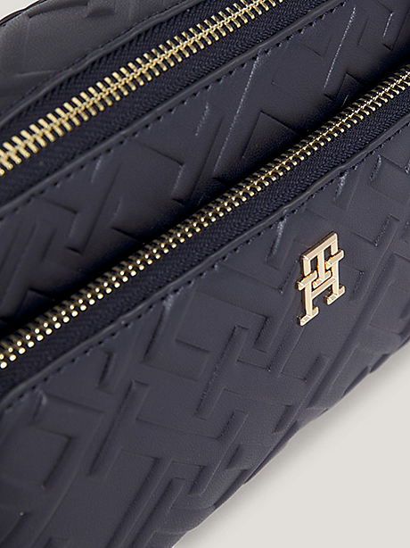 Tommy Hilfiger Iconic Tommy Camera Bag in Navy Embossed Logo