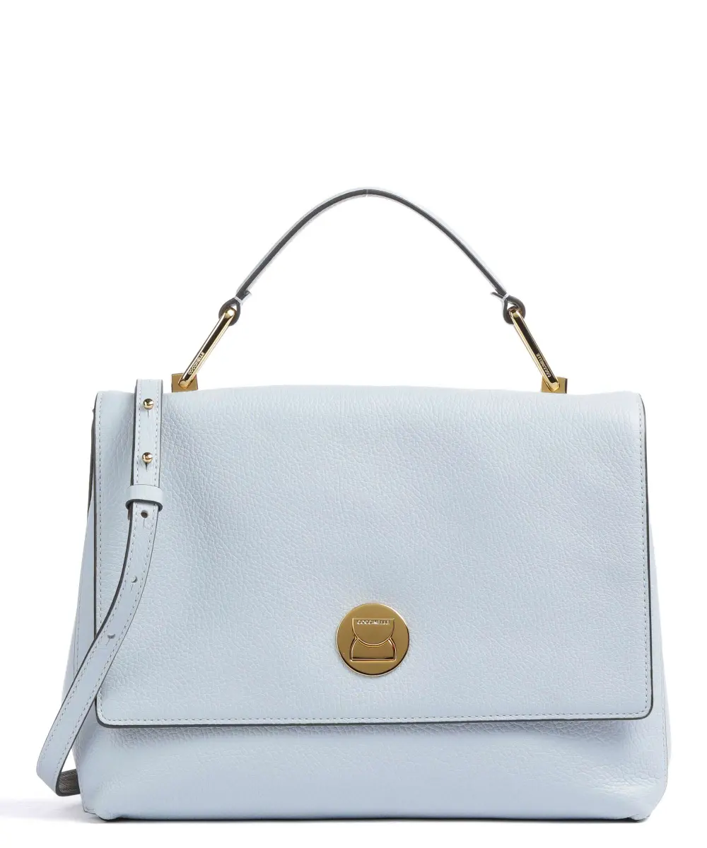 Coccinelle LIYA Top Handle Tote in Misty Blue