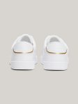 Tommy Hilfiger Chic Court Sneaker in White and Gold