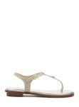 Michael Michael Kors Mallory Thong Sandals in Pale Gold