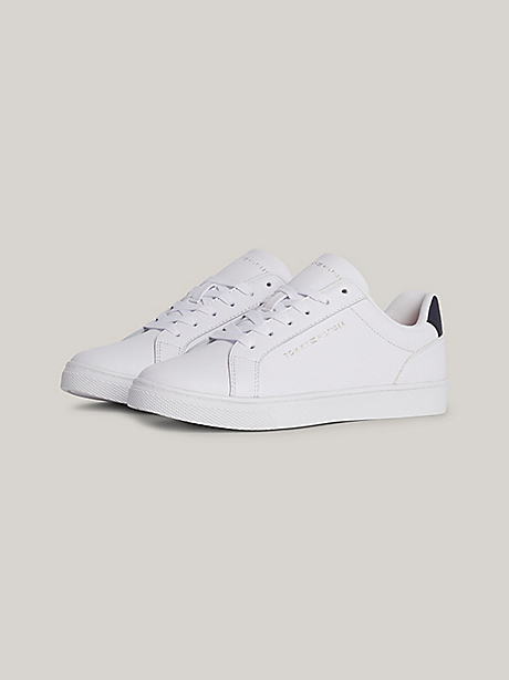 Tommy Hilfiger Essential Cupsole Sneaker in White and Black