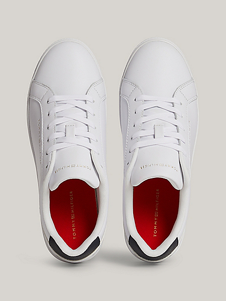 Tommy Hilfiger Essential Cupsole Sneaker in White and Navy