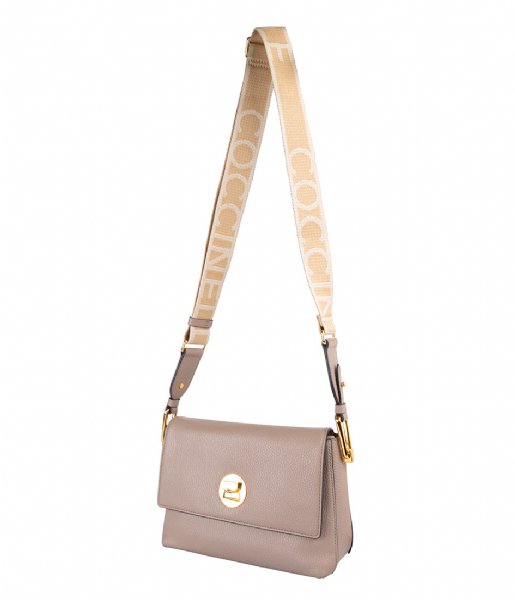 Coccinelle LIYA Signature Crossbody in Warm Taupe