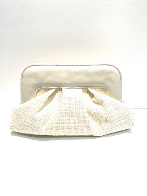 Marian Cream Clutch Bag 1