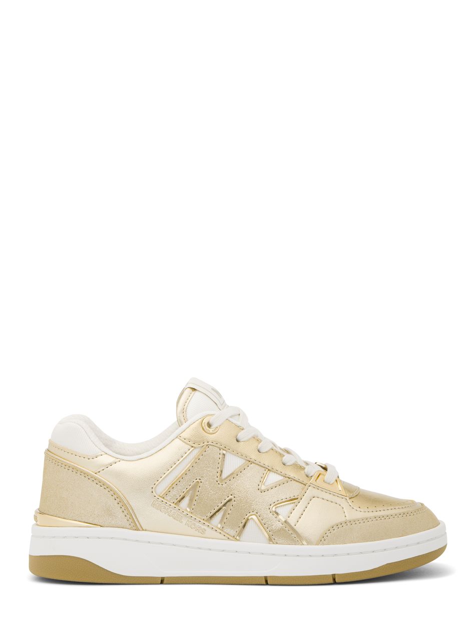 Michael Michael Kors Rebel Lace Up Trainer in Pale Gold