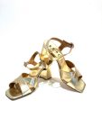 REPO Block Heel Gold Sandals