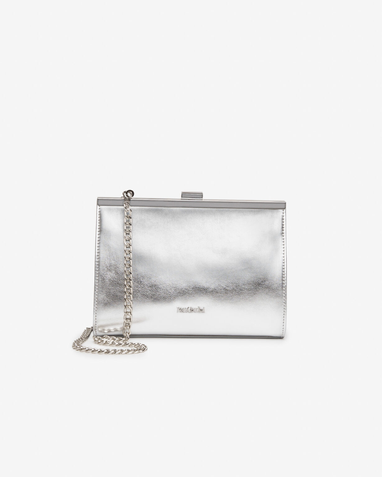 NeroGiardini Silver Clutch Bag