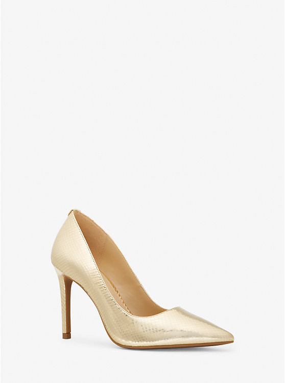 Michael Michael Kors Alina Flex High Pump in Gold