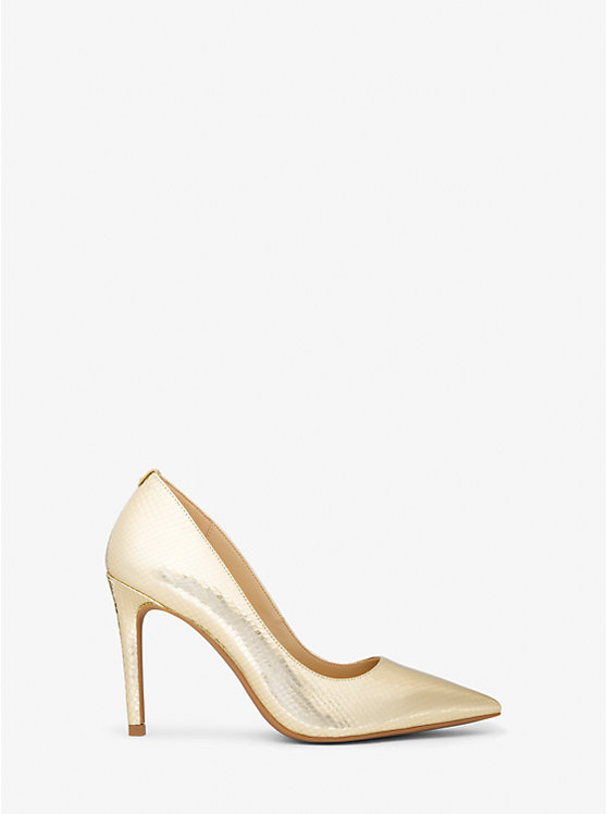 Michael Michael Kors Alina Flex High Pump in Gold