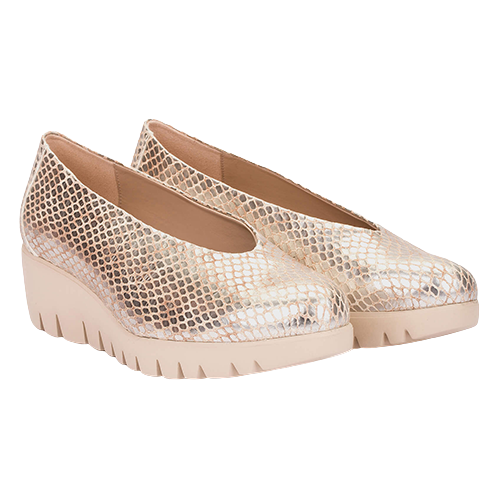 Wonders Maya Fly Slip on Shoe in Champagne Wonders Maya Fly Slip on Shoe in Champagne
