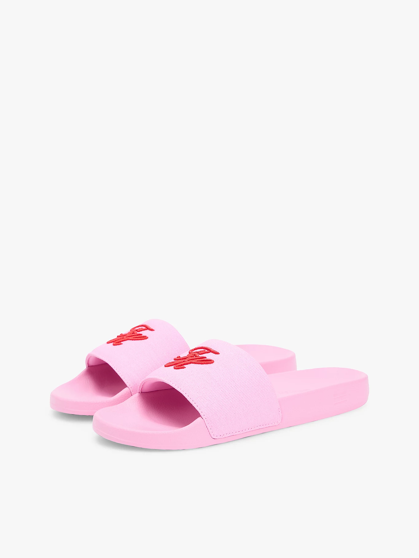 Tommy Hilfiger TH Script Pool Slide in Pink Tommy Hilfiger TH Script Pool Slide in Pink