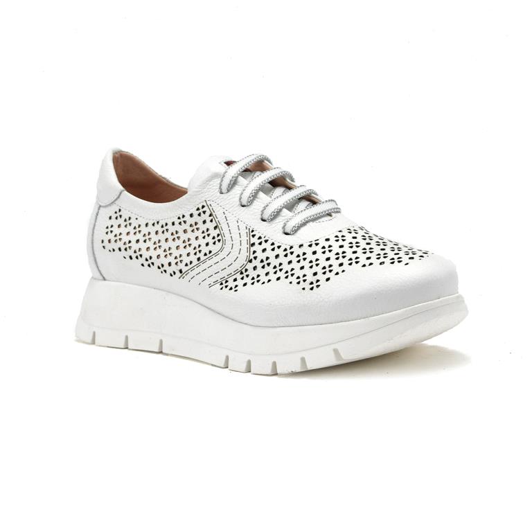 Jose Saenz Perforated Trainer in White