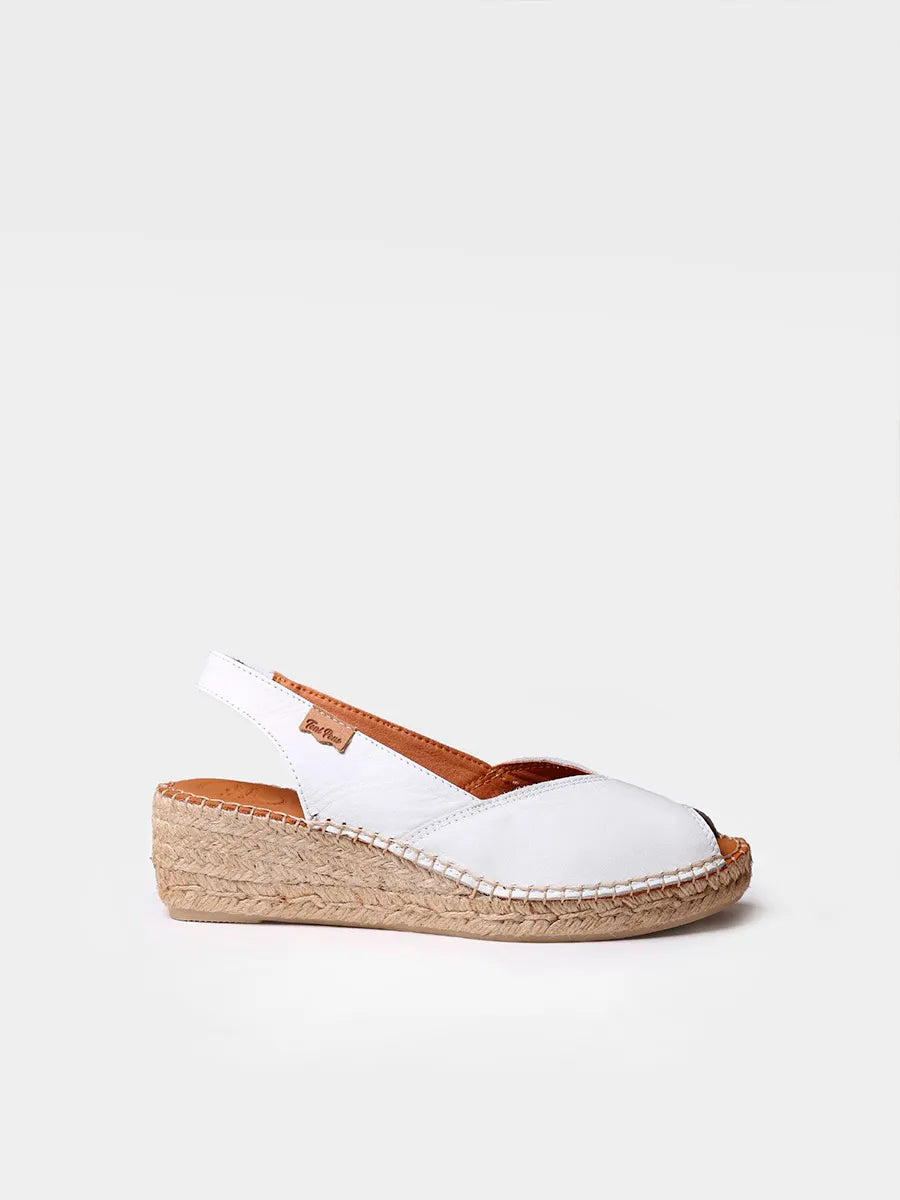 Toni Pons Bernia Low Wedge in White