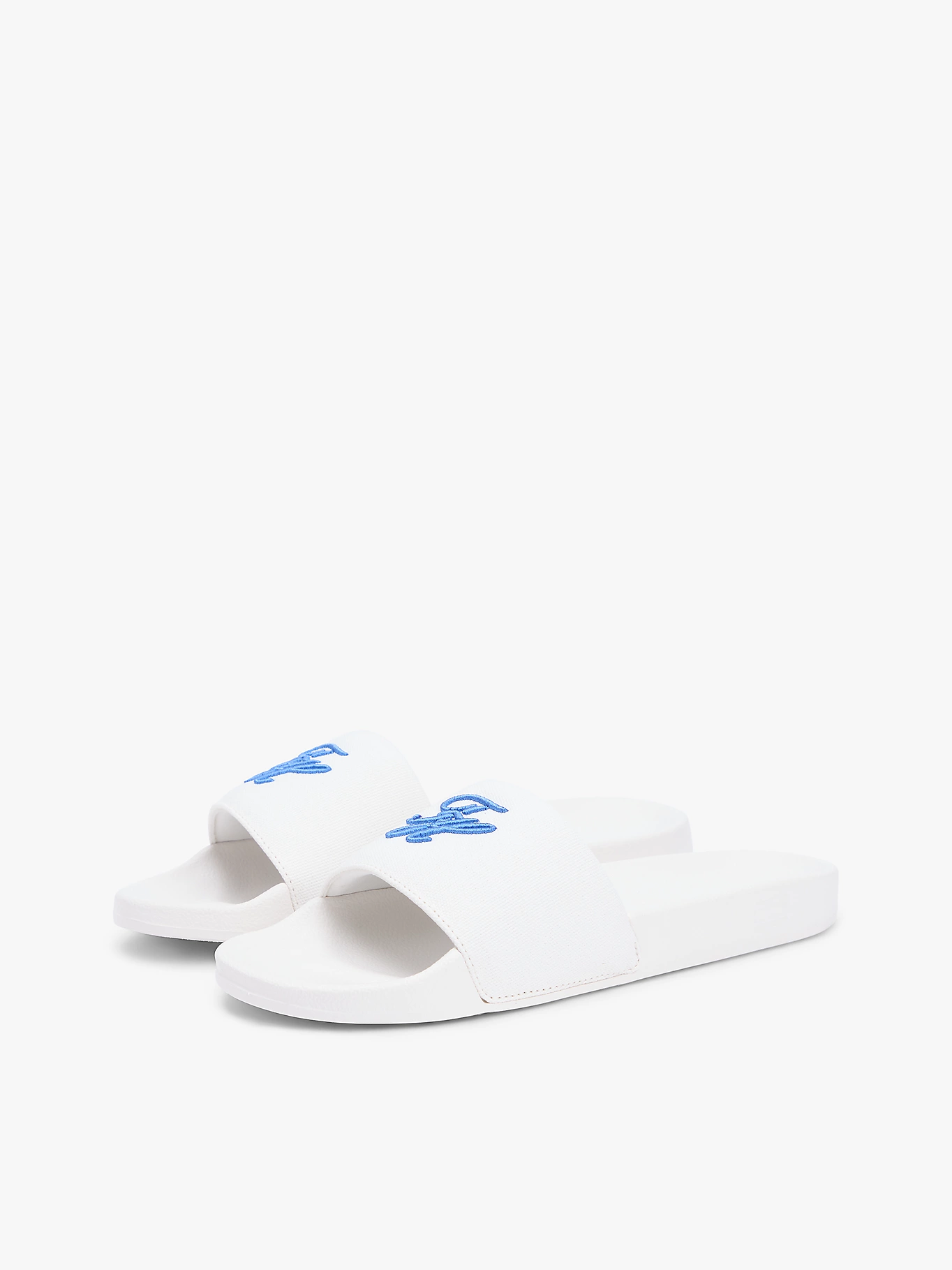 Tommy Hilfiger TH Script Pool Slide in White