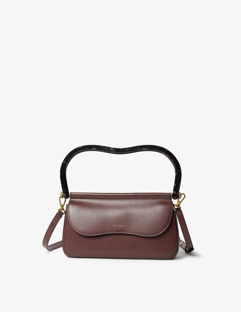Coccinelle Cora Tortoise Clutch in Berry